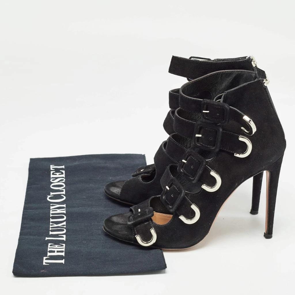 Aquazzura Aquazzura Black Suede Claudia Schiffer Boots Size 36 9