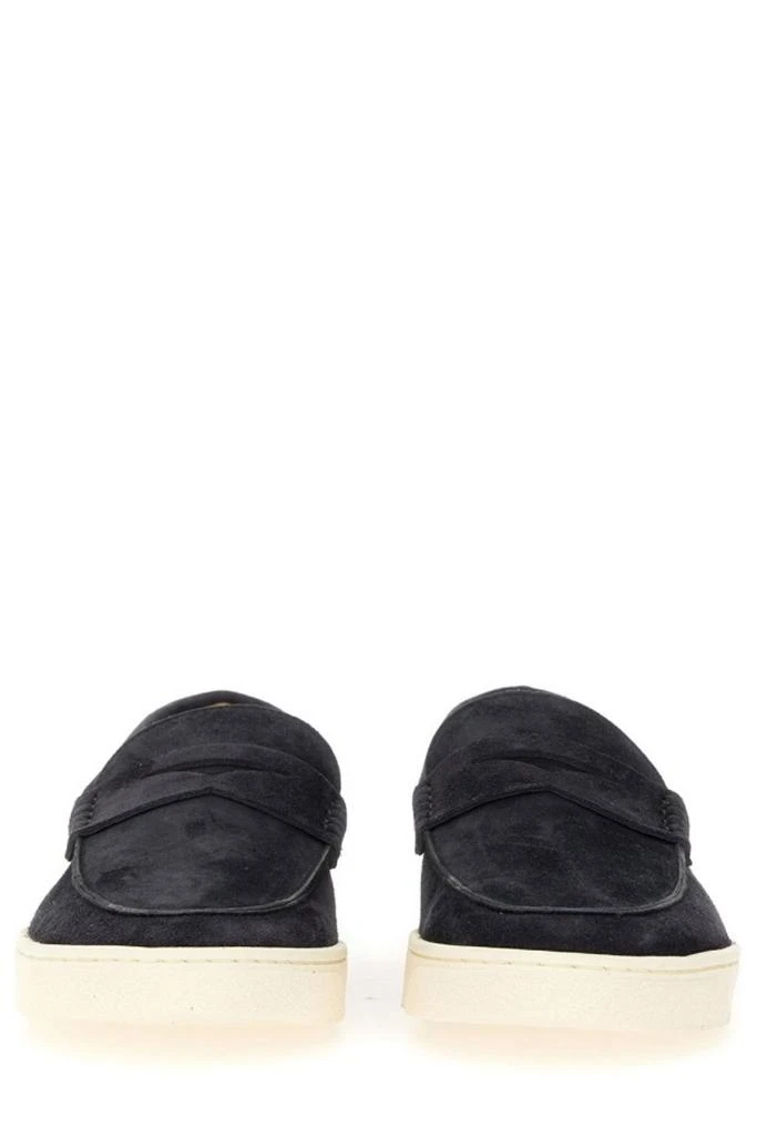 Brunello Cucinelli Brunello Cucinelli Penny-Slot Round-Toe Loafers 4