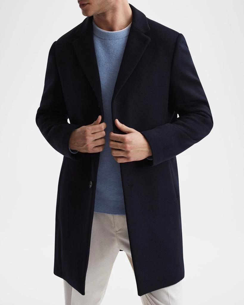 REISS Men's Gable Wool Epsom Overcoat 4