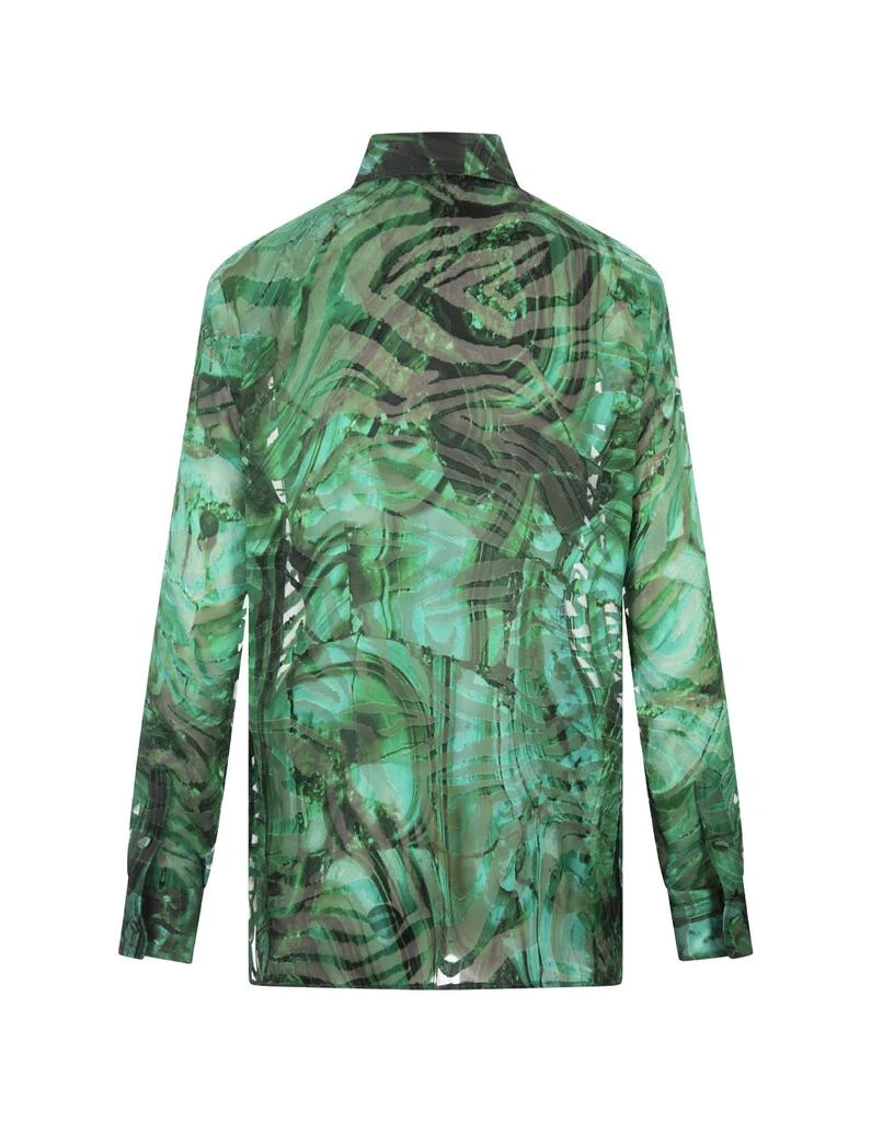 Roberto Cavalli Malachite Shirt In Printed Devoré Satin 2