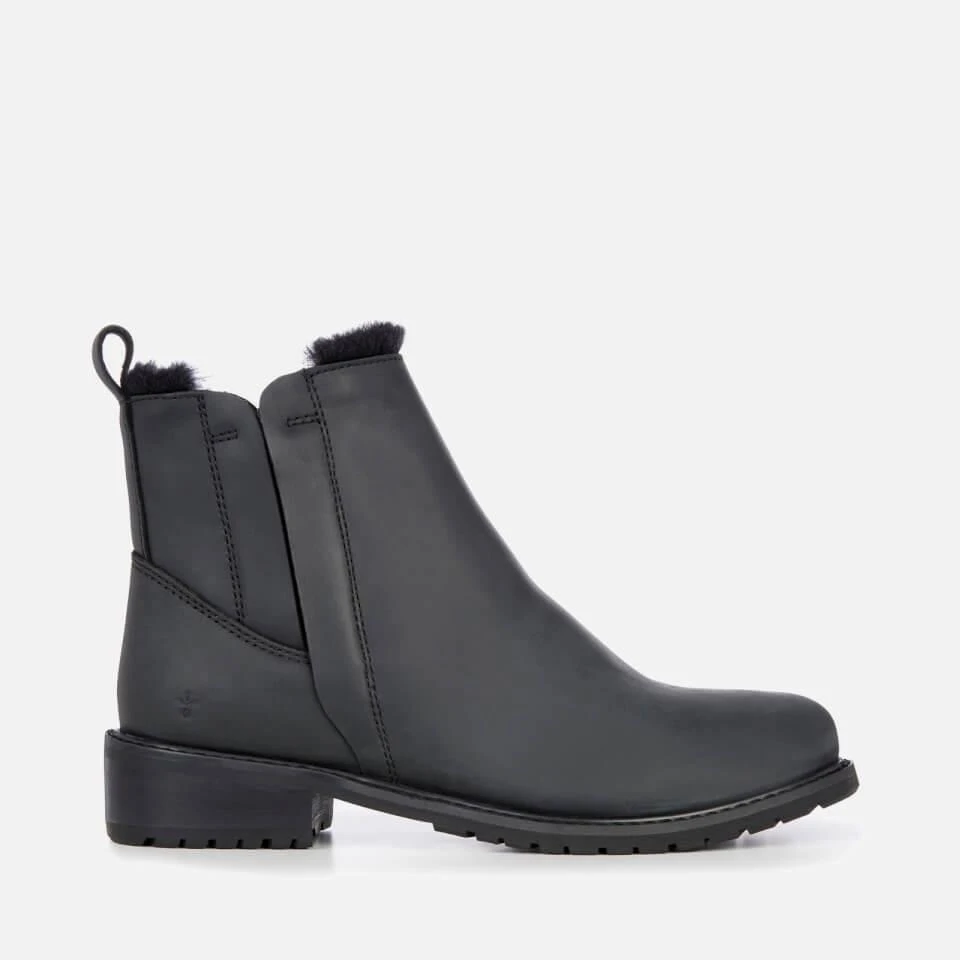 EMU Australia EMU AUSTRALIA WOMEN'S PIONEER LEATHER ANKLE BOOTS - BLACK 1