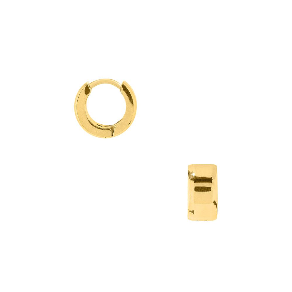 Orelia LUXE LUXE Bevelled Edge Huggie Hoop Earrings