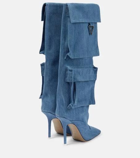 The Attico Sienna Tube denim knee-high boots 3