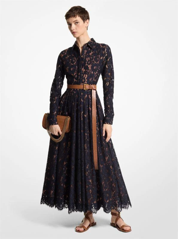 Michael Kors Floral Lace Shirtdress 1