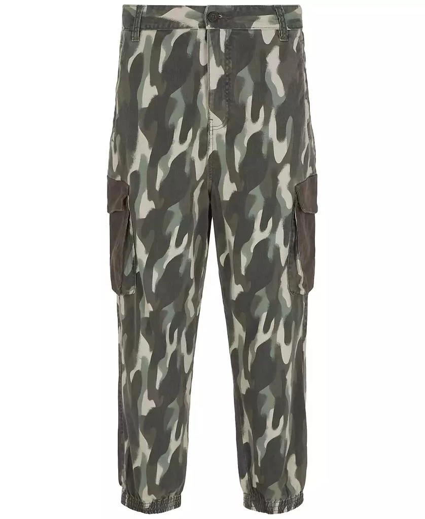 Armani Exchange Men's Men's Tapered Camo-Print Cargo Pants 5