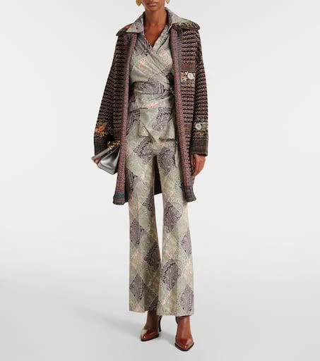ETRO Paisley high-rise flared pants 2