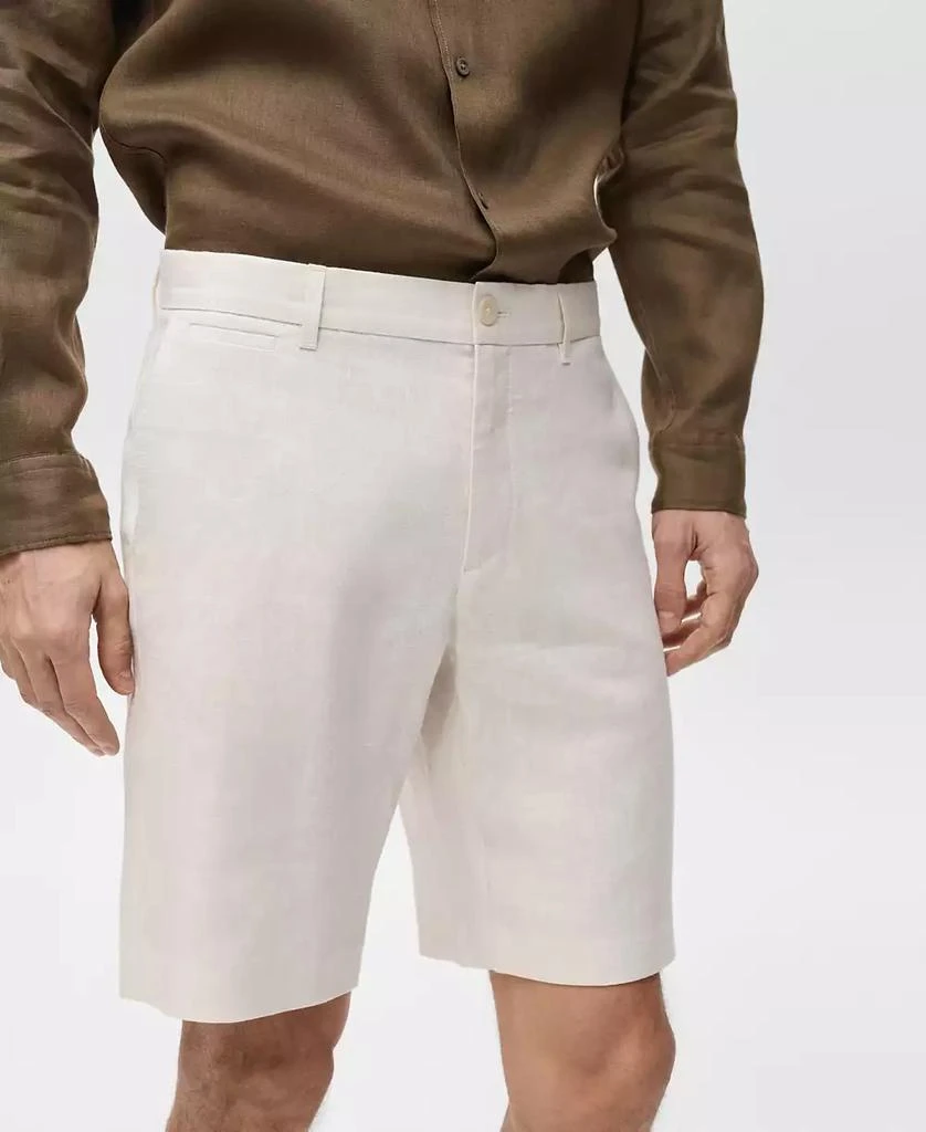 Mango Men's Tailored Linen Shorts 7