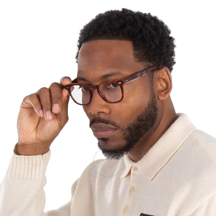 GARRETT LEIGHT BYRNE Demo Square Eyeglasses 1112 VINBRT 46 2