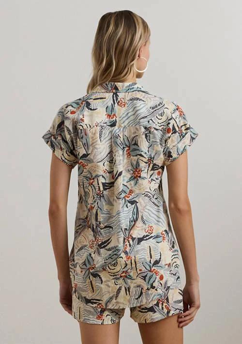 Ralph Lauren Ralph Lauren Petite Relaxed Fit Print Short Sleeve Shirt 2