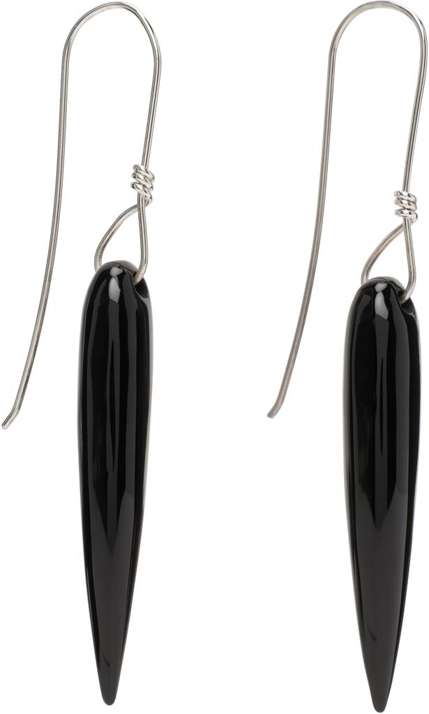Sophie Buhai Silver & Black Spear Earrings