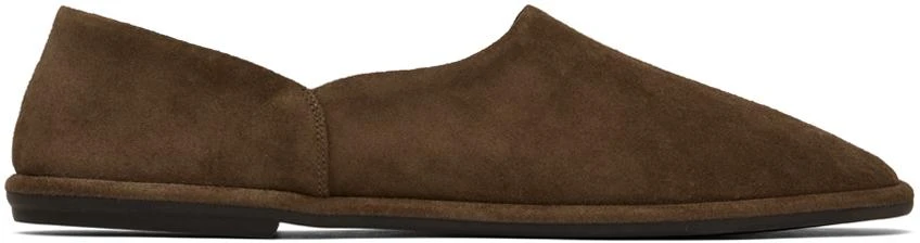 The Row Brown Canal Slip On Loafers 1