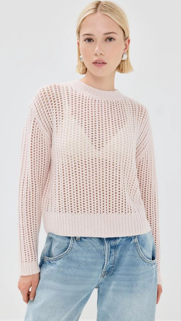 Sablyn Marci Cashmere Pullover with Open Stitch 6