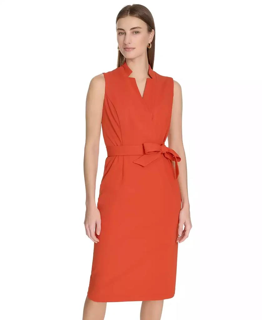 Calvin Klein Petite Sleeveless Midi Sheath Dress 4