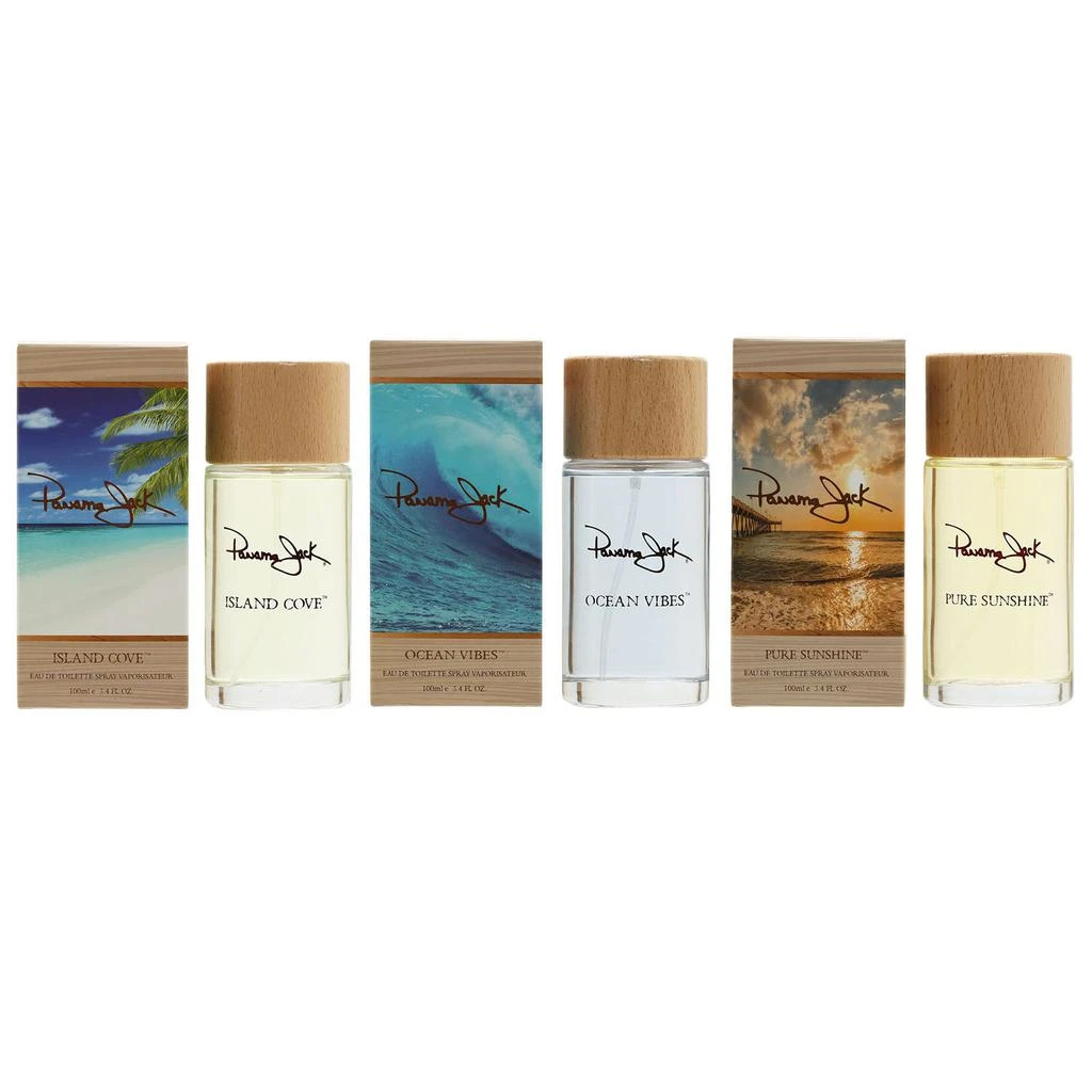 PANAMA JACK Panama Jack Fragrance Trio Island Cove, Ocean Vibes, Pure Sunshine 3.4 Oz Sprays 1