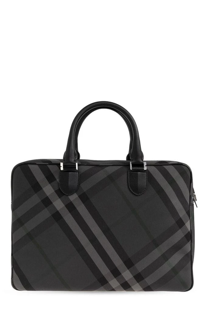 Burberry Burberry Grid Check Pattern Briefcase 2