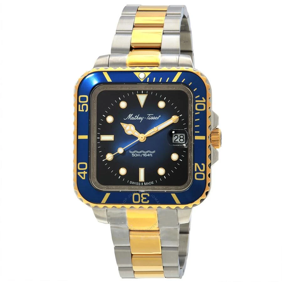 Mathey-Tissot Mathy Vintage Square Quartz Blue Dial Men's Watch H902QBBU 1