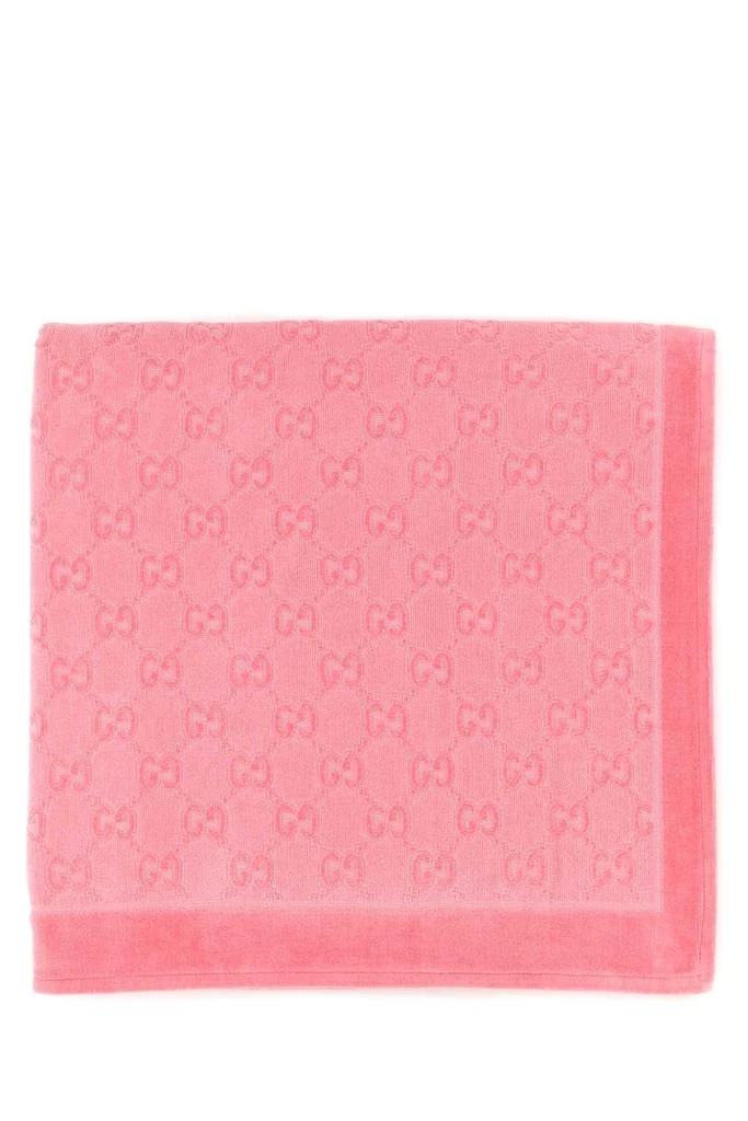 Gucci FLUO PINK TERRY FABRIC BEACH TOWEL 1