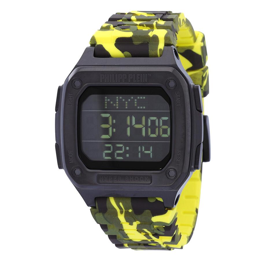 Philipp Plein Hyper Shock Quartz Digital Black Dial Unisex Watch PWHAA1722
