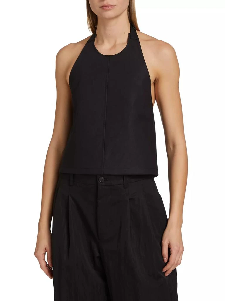 WARDROBE.NYC Drill Backless Halter Top 3