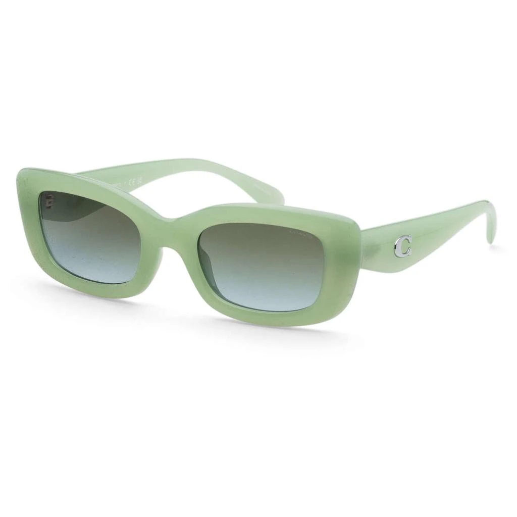 Coach Coach Women's Green Rectangular Sunglasses 1