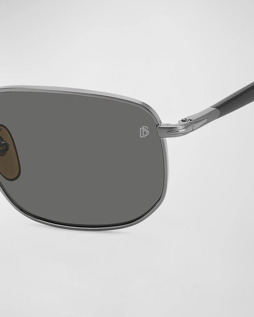 David Beckham Men's Polarized Metal Rectangle Sunglasses 3