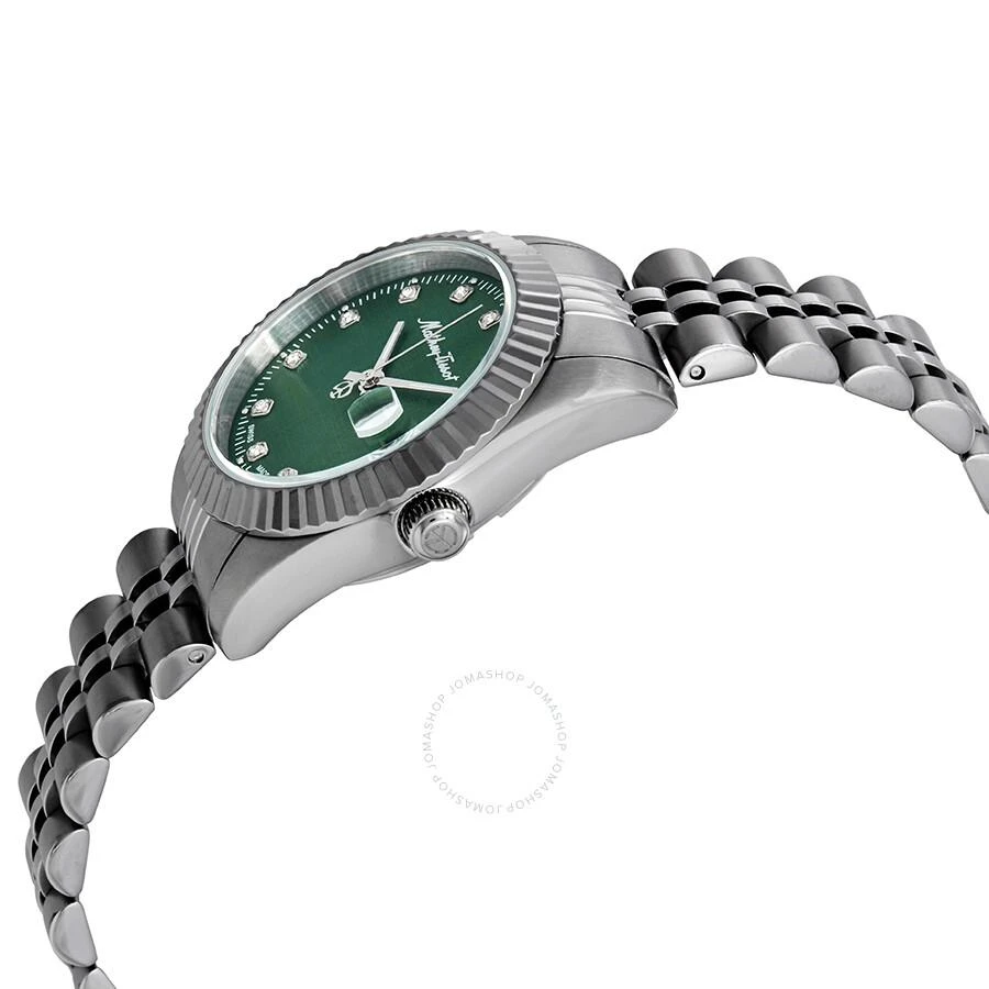 Mathey-Tissot Mathey III Quartz Crystal Green Dial Ladies Watch D810AV 2