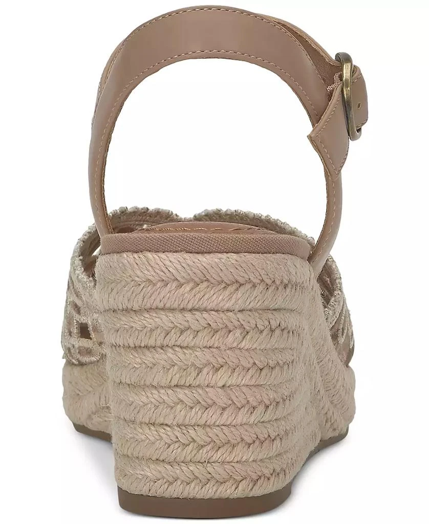 Lucky Brand Women's Coyna Floral Lace Platform Espadrille Wedge Sandals 3