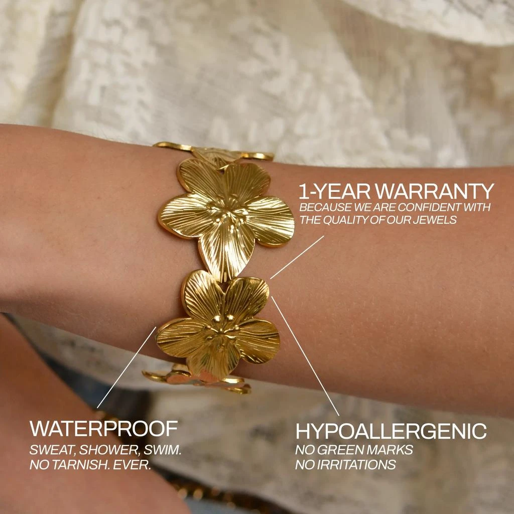 Too Romantic Jewelry Manchette Flora 3