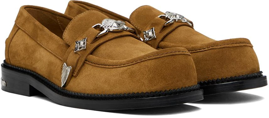 Toga Virilis SSENSE Exclusive Tan Suede Loafers 4