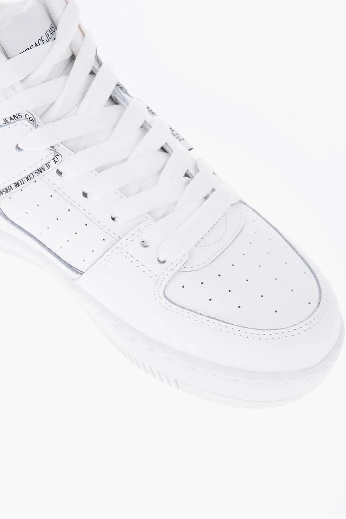 Versace Versace JEANS COUTURE Leather MEYSSA Sneakers with Printed Contrasti 4