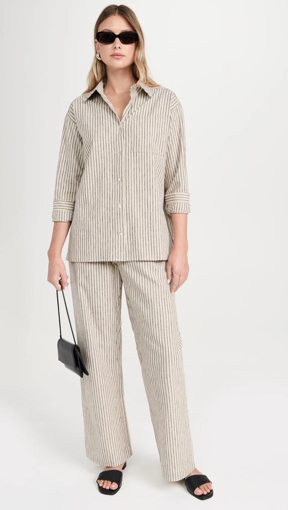 DONNI The Linen Stripe Drawstring Pants 4