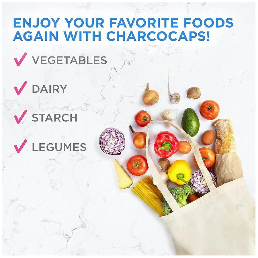 CharcoCaps Activated Charcoal Detox & Digestive Relief 10