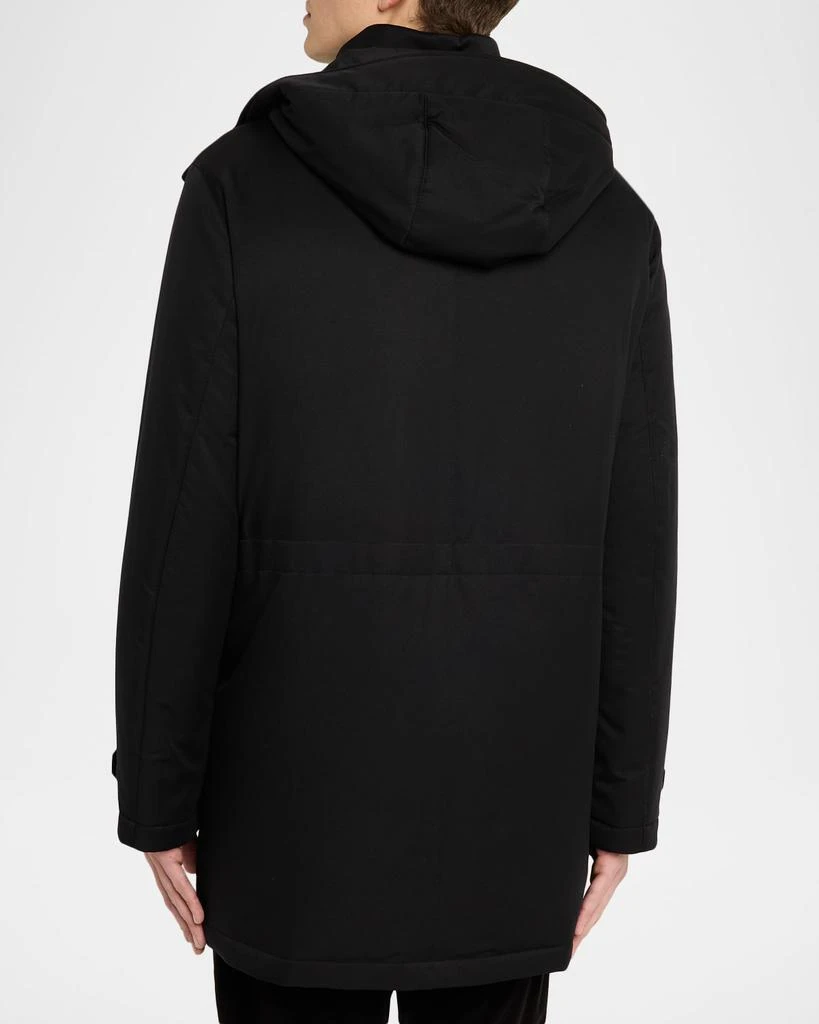 Zegna Men
s Padded Technical Parka Jacket 3