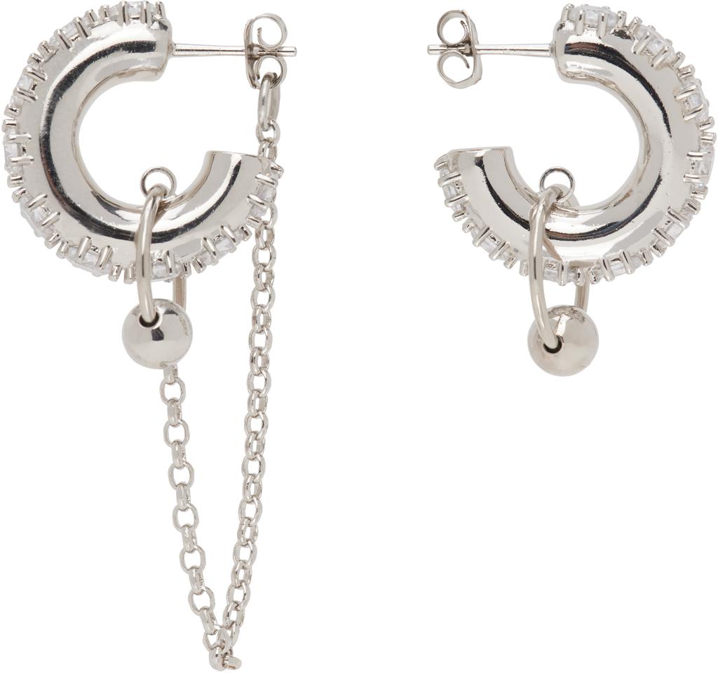 Justine Clenquet Silver Penny Earrings