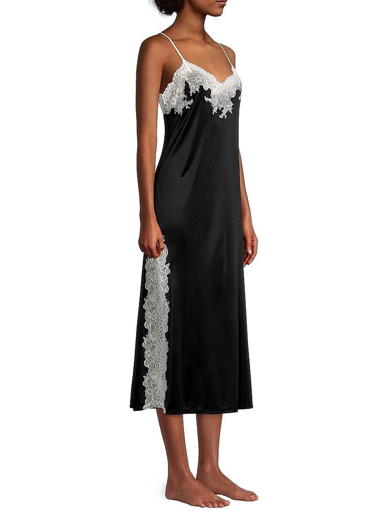 Natori Contrast Lace-Trim Nightdress 4