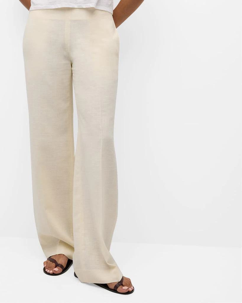 The Row Foulard Wide-Leg Linen Pants 7