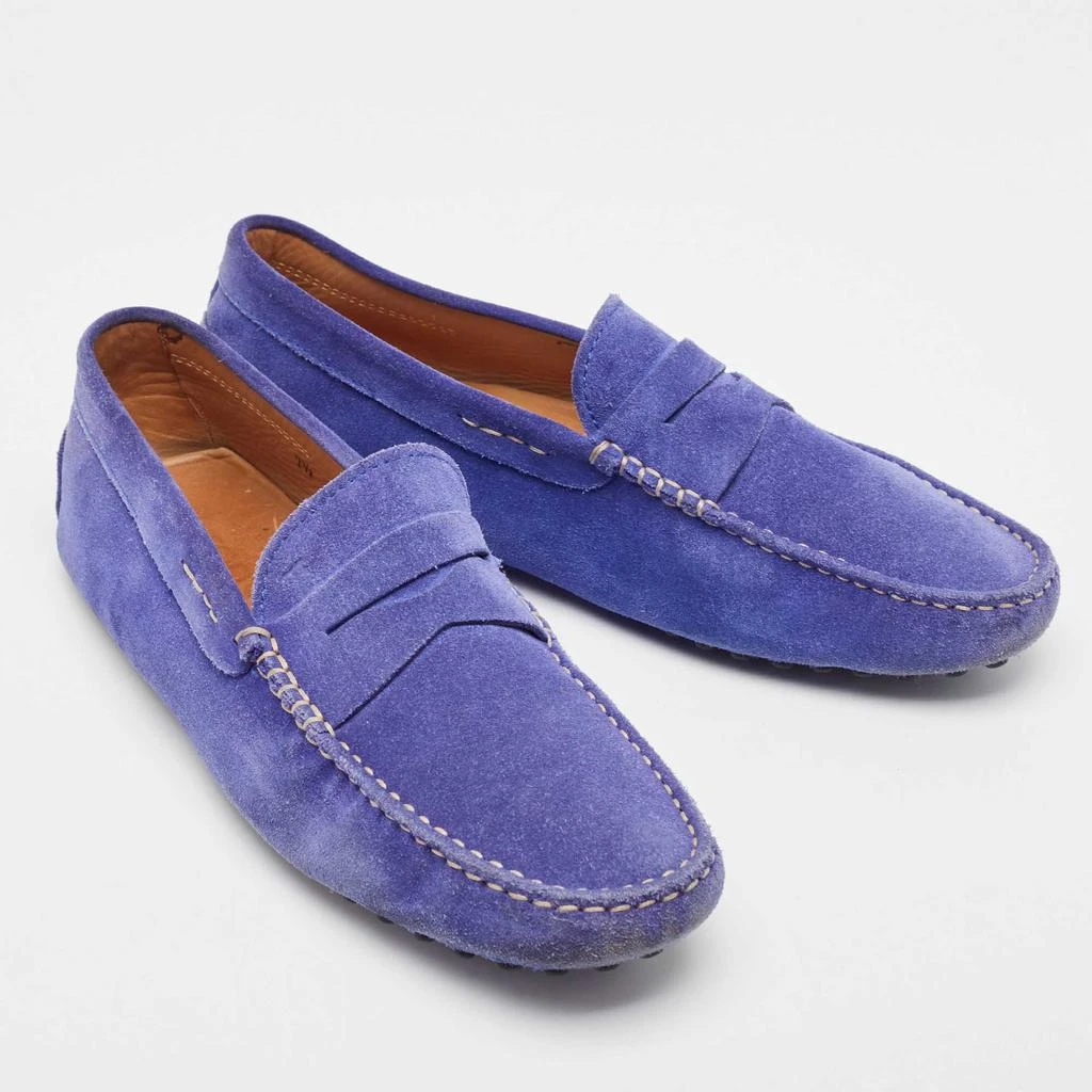 Tod's Tod's Cobalt Blue Suede Penny Loafers Size 41.5 4