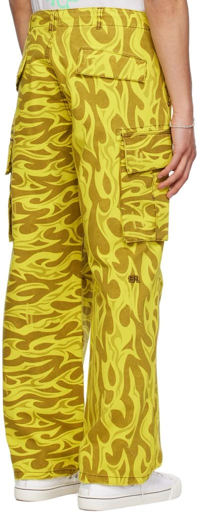 ERL Yellow Printed Cargo Pants 3