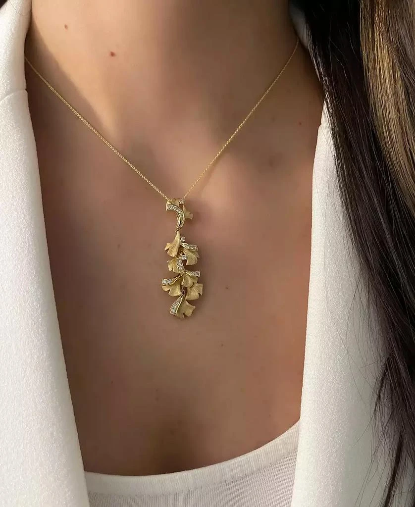 Le Vian Nude Diamond Floral 18" Pendant Necklace (1/3 ct. t.w.) in 14k Gold 2