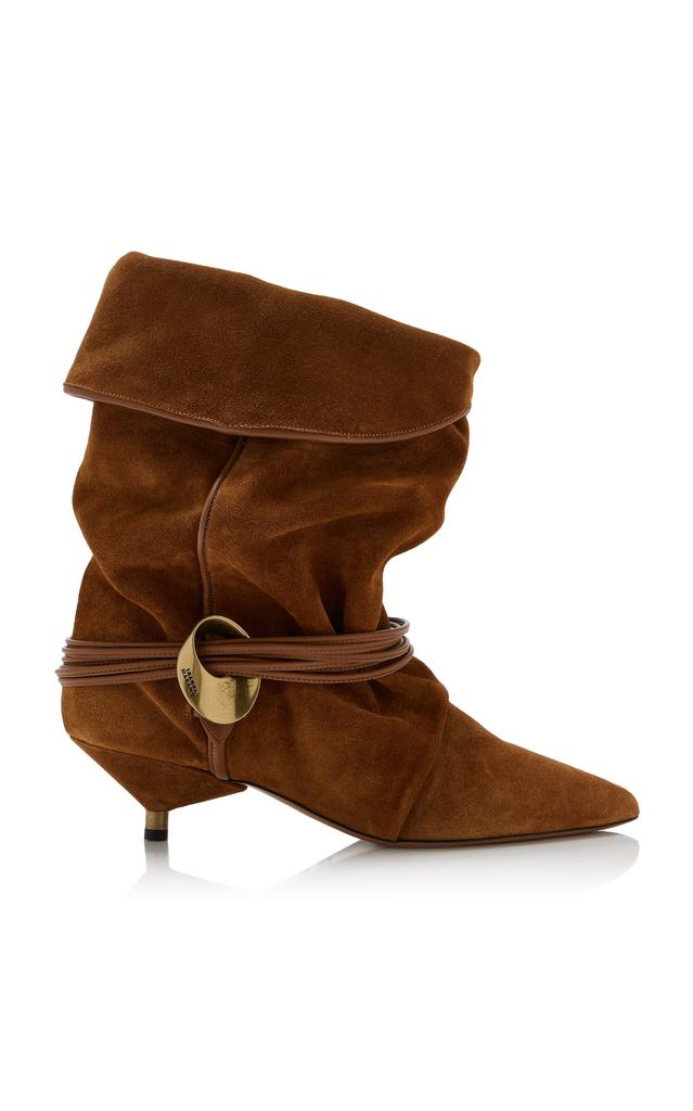 Isabel Marant Edrika Suede Boots - Brown - FR 36 - Moda Operandi