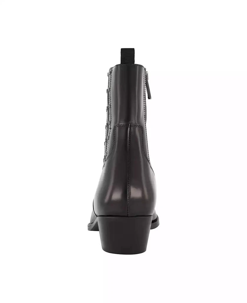 Men\'s Black Leather Studded Chelsea Boots Amazon.com | Santimon Mens Chelsea Boots Dress Party Genuine  main image 4