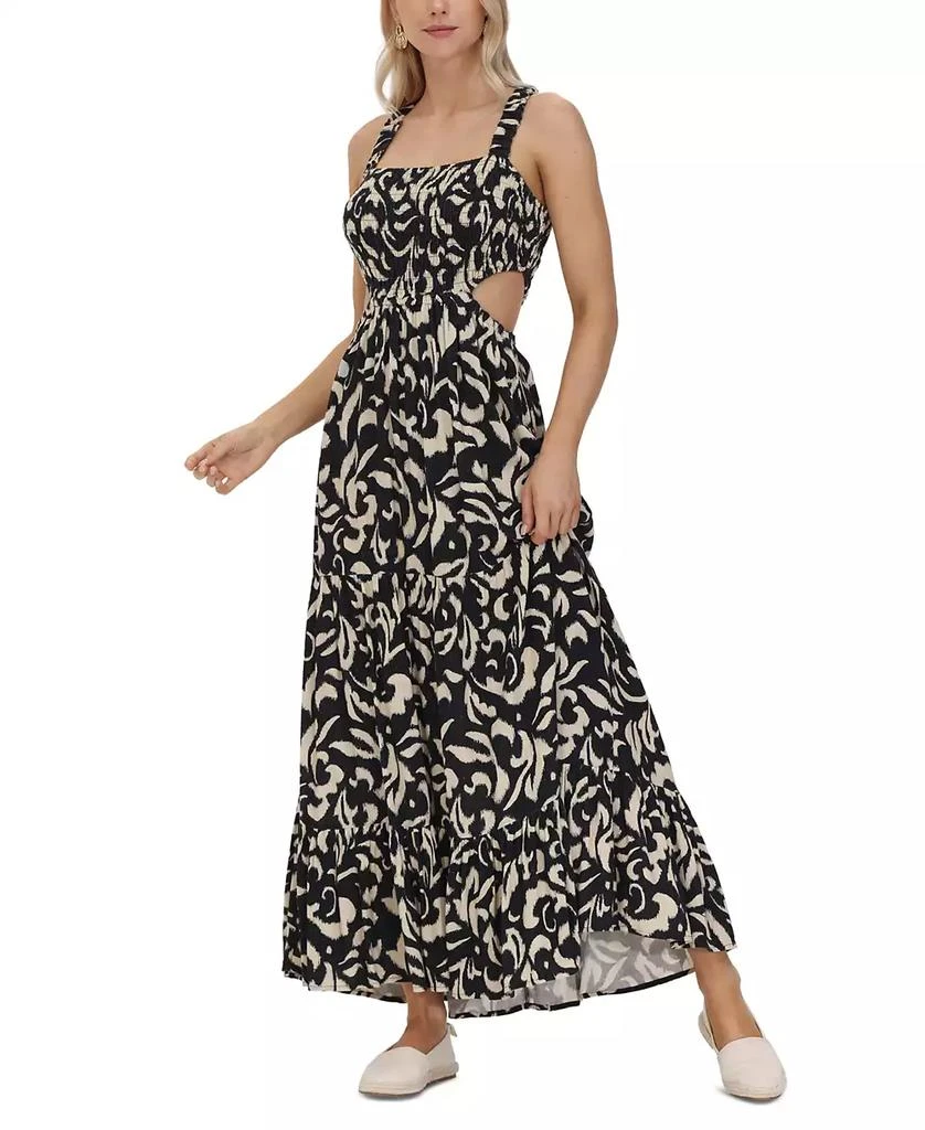 Frye Women's Smocked Cutout Maxi Dress 4