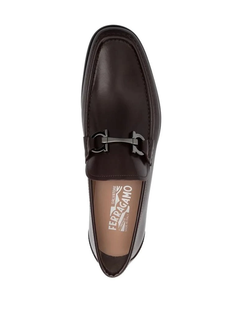 Ferragamo Grandioso Gancini-Buckle Loafers in PURPLE – On  display picture 1