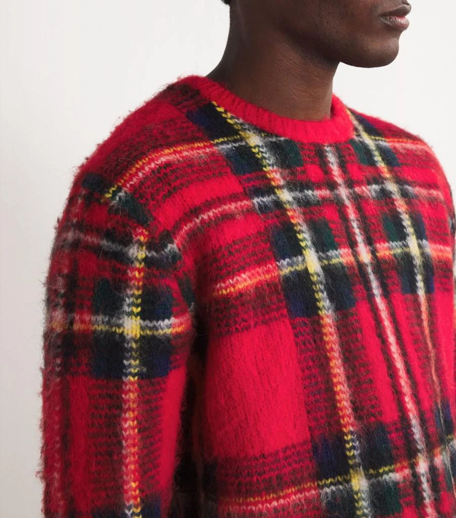 Ralph Lauren RWS Wool-Alpaca-Blend Tartan Sweater 6