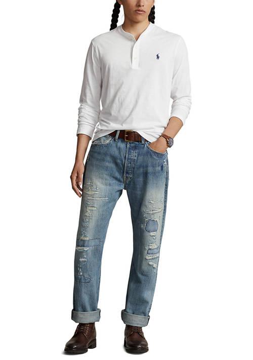 Ralph Lauren ヘンリーネック ロンT Men's Slub Jersey Polo Ralph Lauren Slub Jersey Long Sleeve Henley Shirt