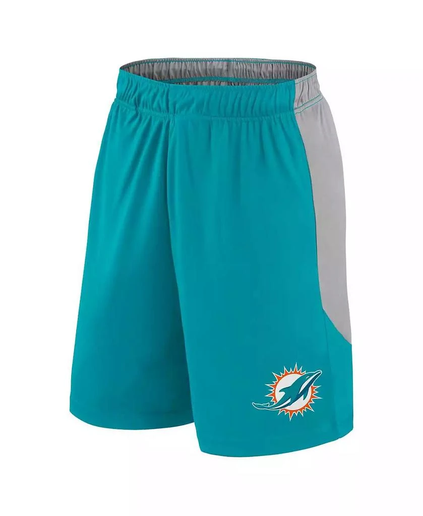 Fanatics Men's Aqua Miami Dolphins Big Tall Team Logo Shorts 3