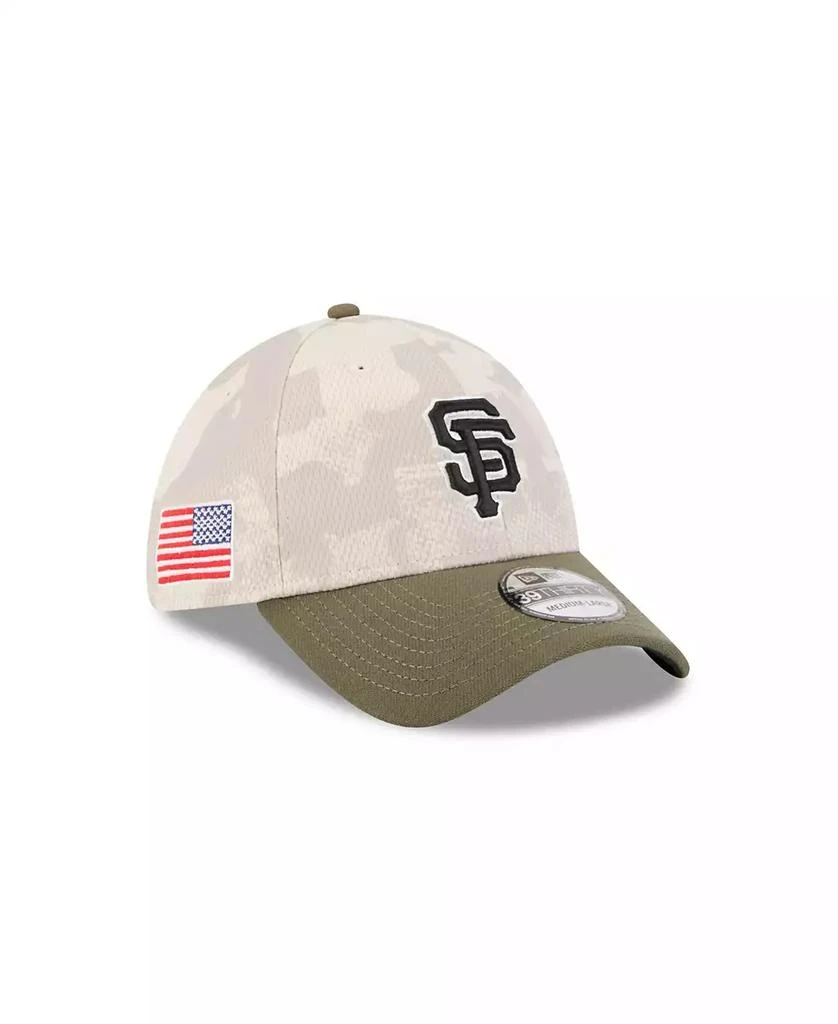 New Era Men's Light Beige/Olive San Francisco Giants 2025 Armed Forces Day 39THIRTY Flex Hat 2