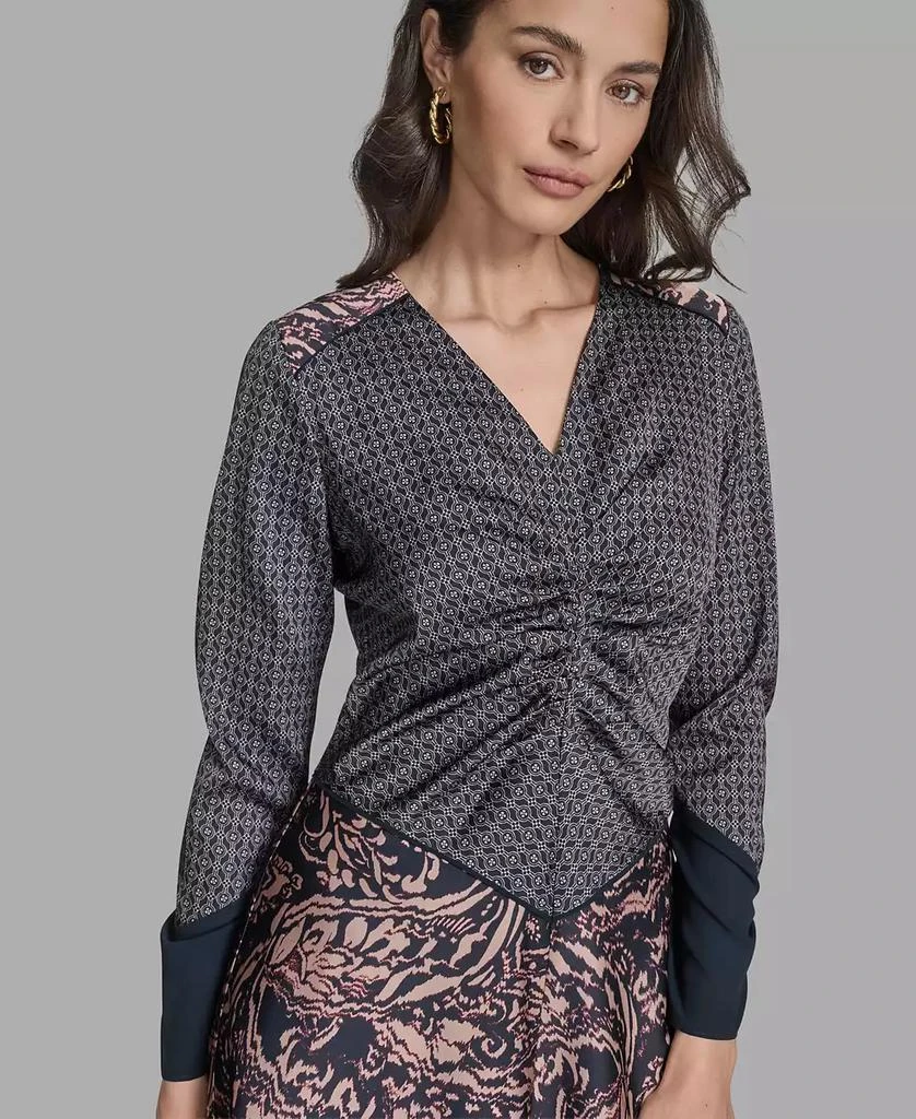 Women's Long Sleeve Mix-Print V-Neck Dress  On Sale Now with Up to 83% Off  | Discover Exclusive Deals & Savings at BeyondStyle  Authentic BCBG dress|women's  fashion|dresses with Limited-Time Discounts, Free