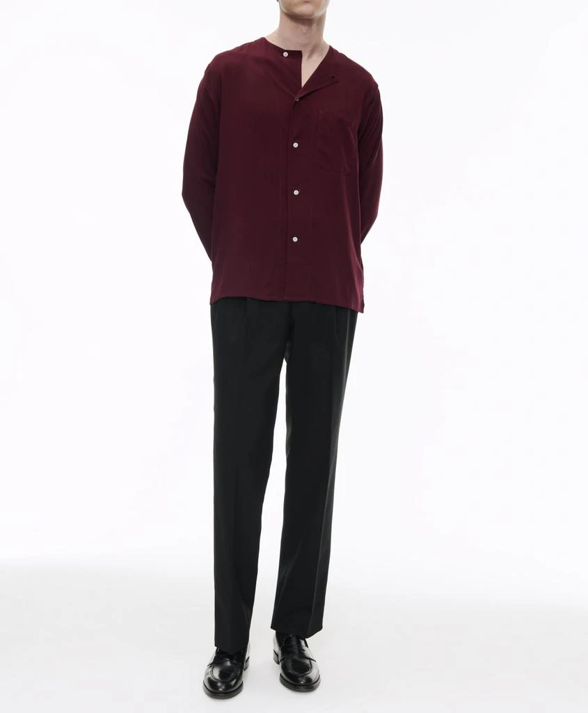 预计3周后发货 Fursac Chemise En Toile De Viscose - Bordeaux - Homme 4