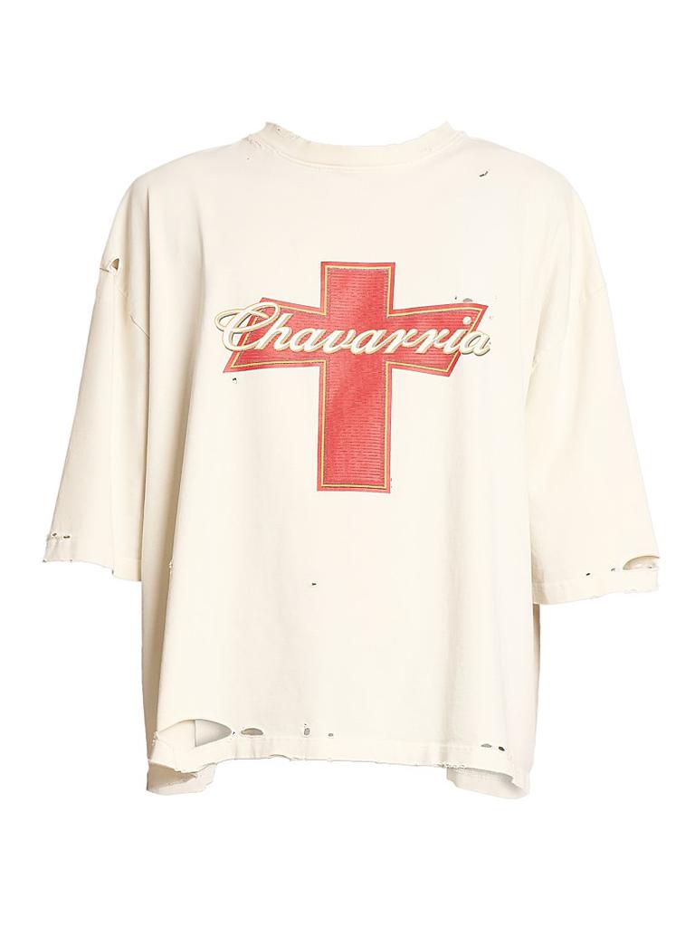 トップス WILLY CHAVARRIA BUFFALO GOLF POLO MESH L Willy Chavarria Budweiserria Buffalo Cotton T-Shirt - T-Shirts